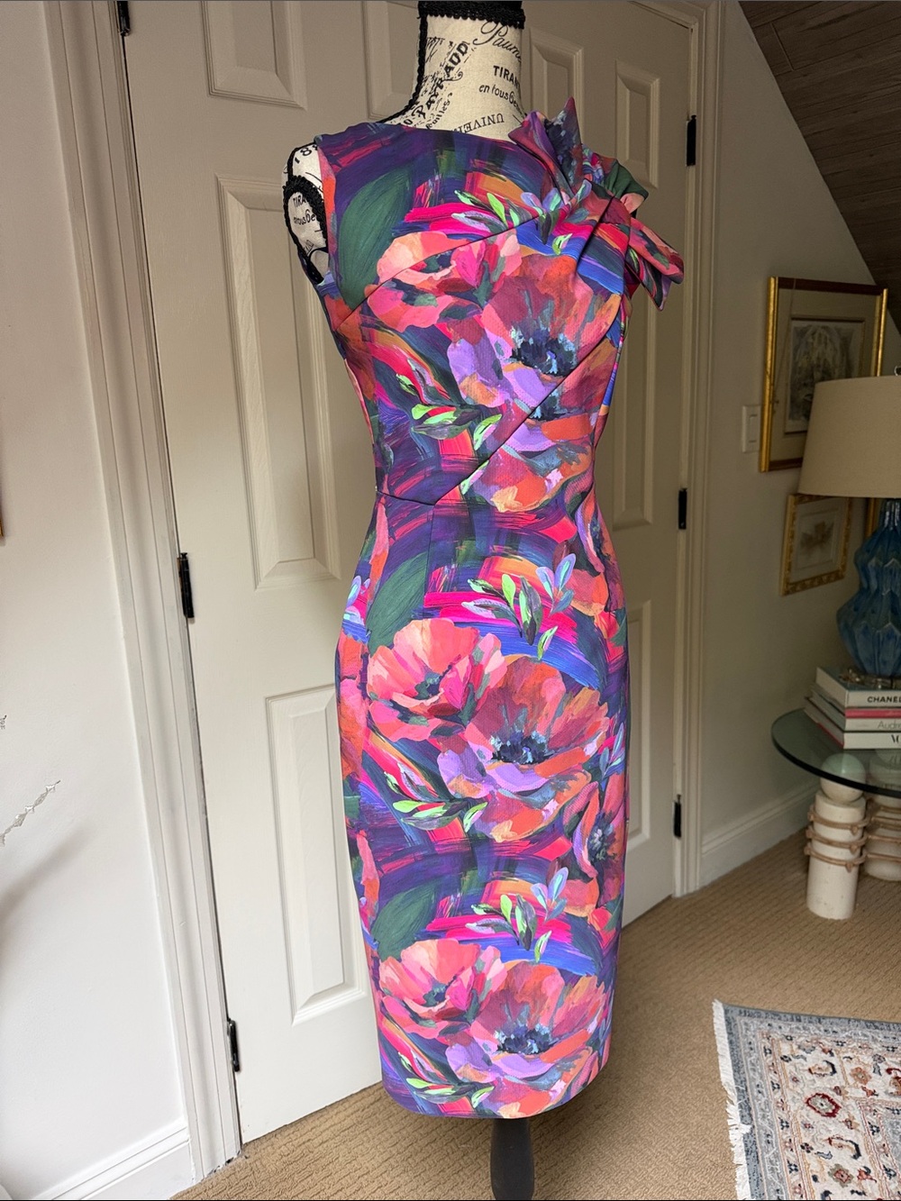 Chiara Boni One Shoulder Floral Dress - Multicolor - Picture 4 of 16